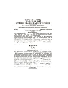 Mother's Day and Lawyers seek Patent